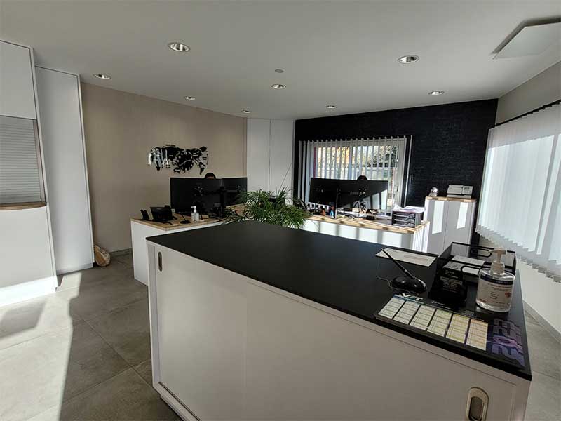 Réfection de bureaux professionnels par Maggy Durand Moreau Architecte d’intérieur.
Après réfection